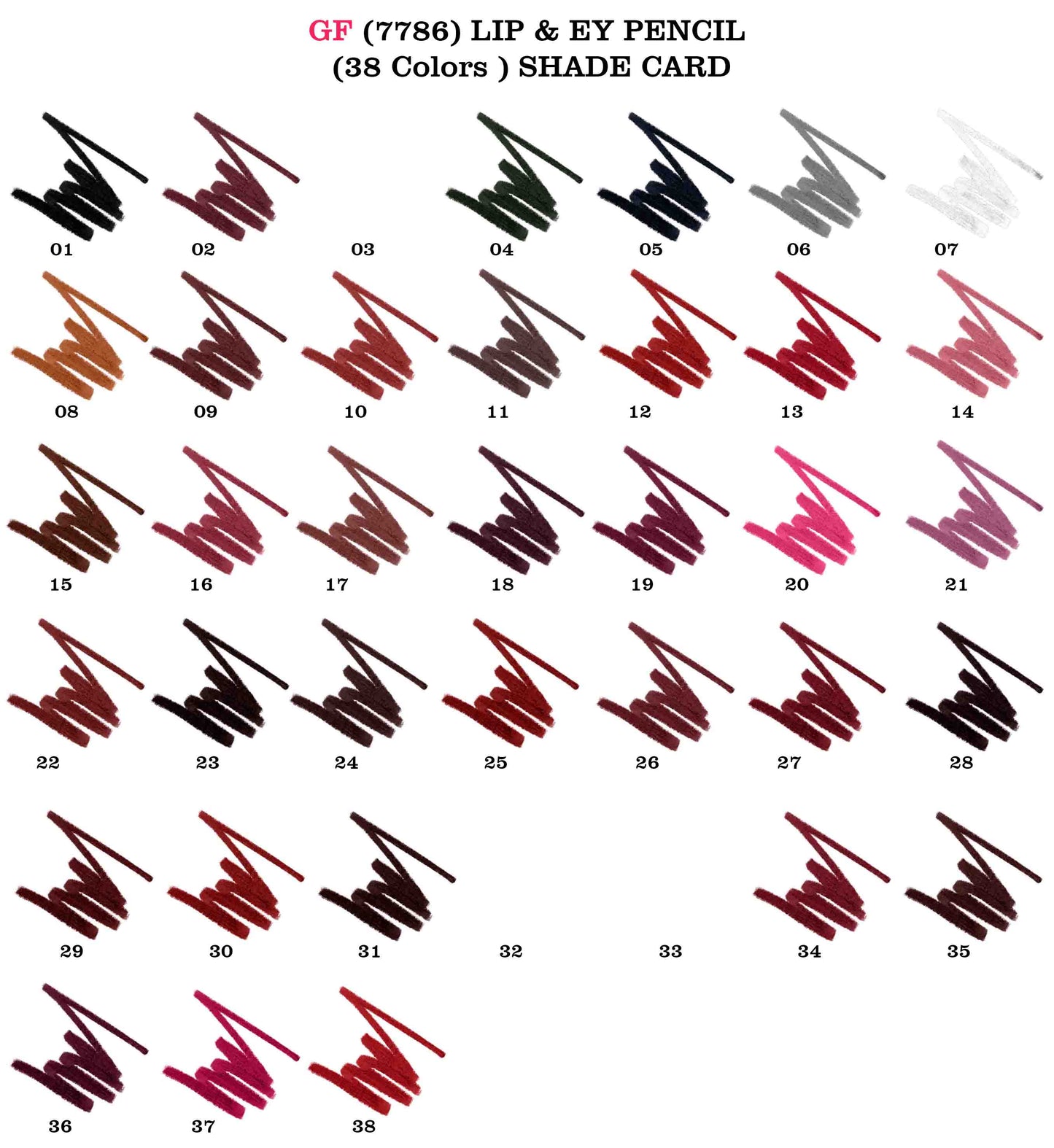 Glamorous Face - Kiss Proof Lip & Eye Liner Pencil