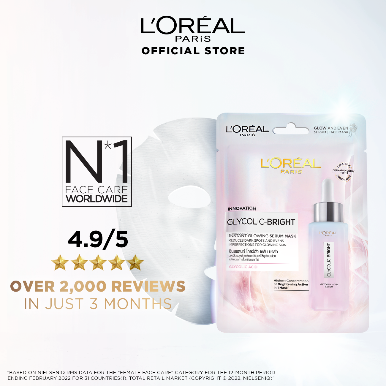L'Oreal Paris Glycolic Bright Instant Glowing Serum Mask