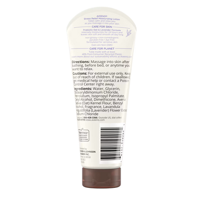 Aveeno Stress Relief Moisturizing Lotion Lavender Scent 71g