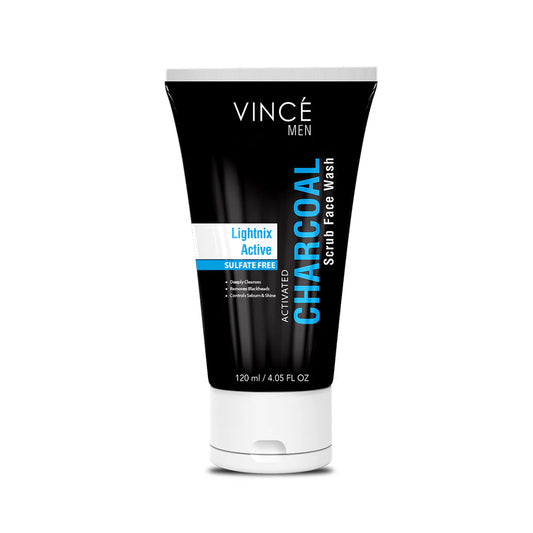 Vince - Activated Charcoal Scrub Face Wash (Men) - 120Ml