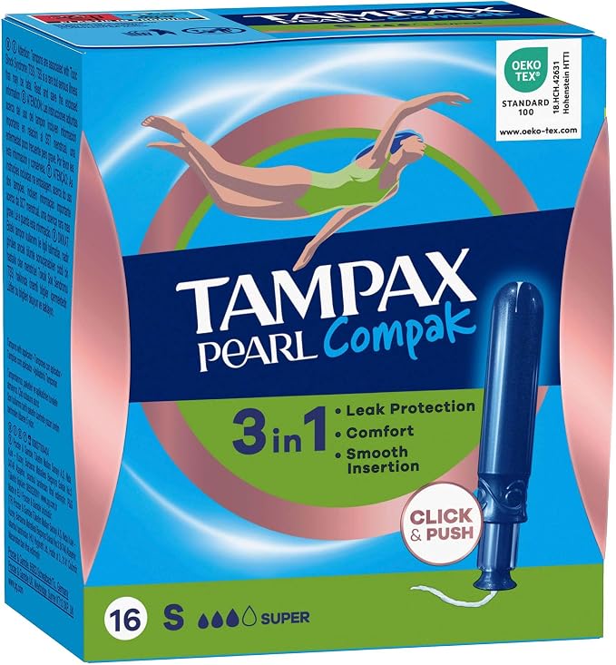 Tampax - Pearl Compak Super Tampons - 16 Pcs
