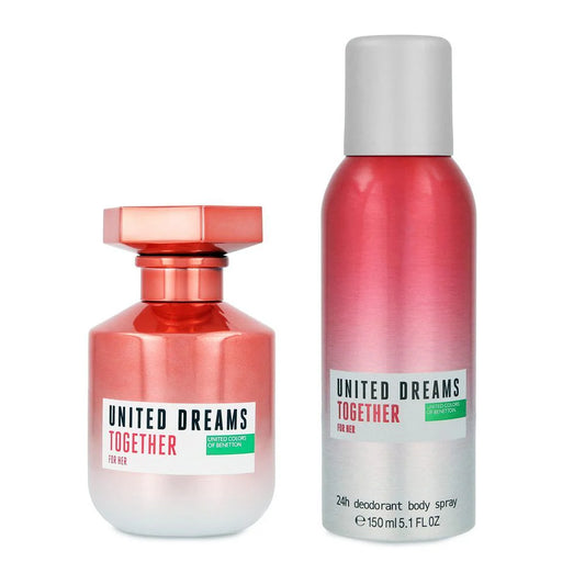 Benetton United Dreams Together For Her Set Edt 80Ml+Deo Spray 150Ml