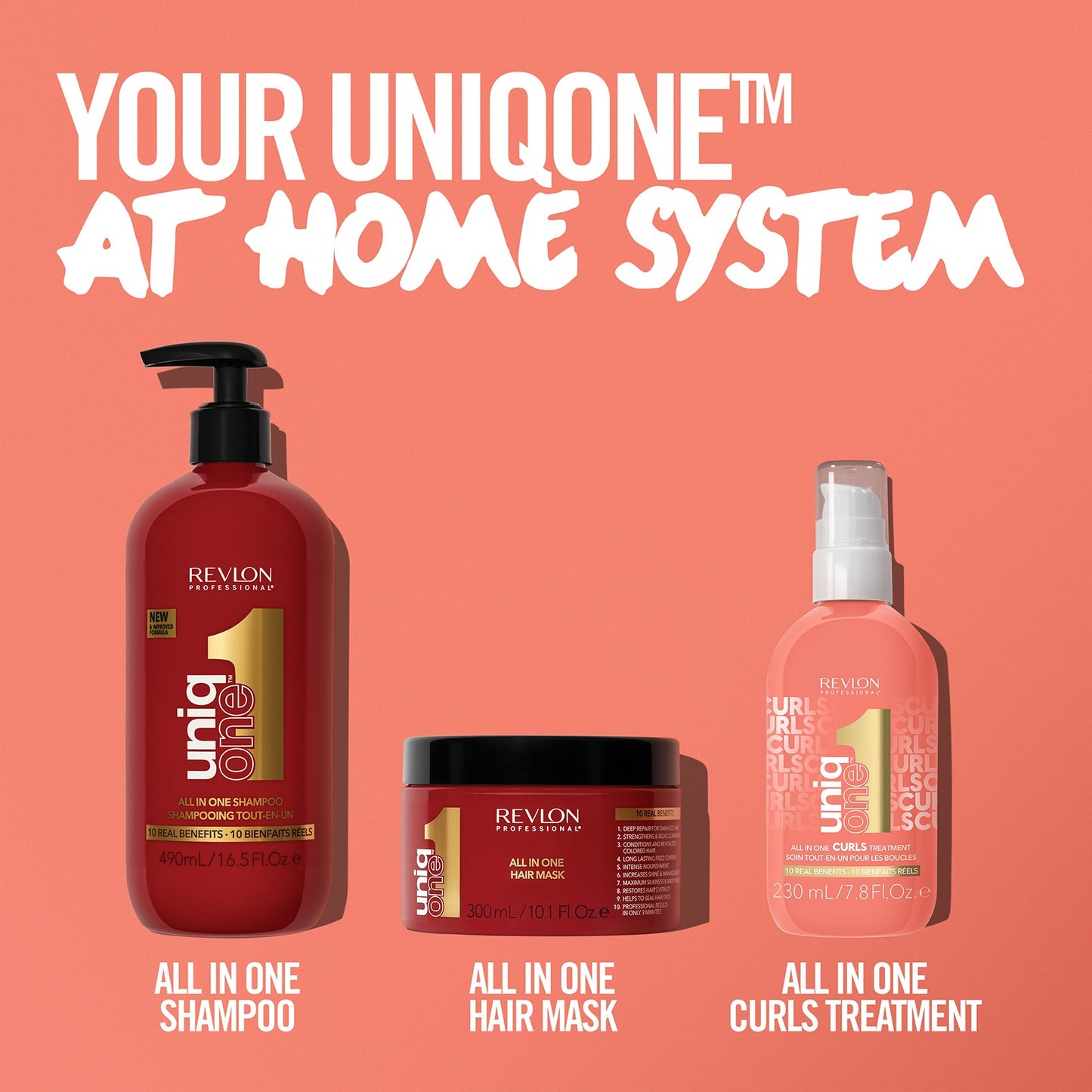 Revlon - UniqONE All-in-One Leave-In Hair Treatment for Curls 230ml