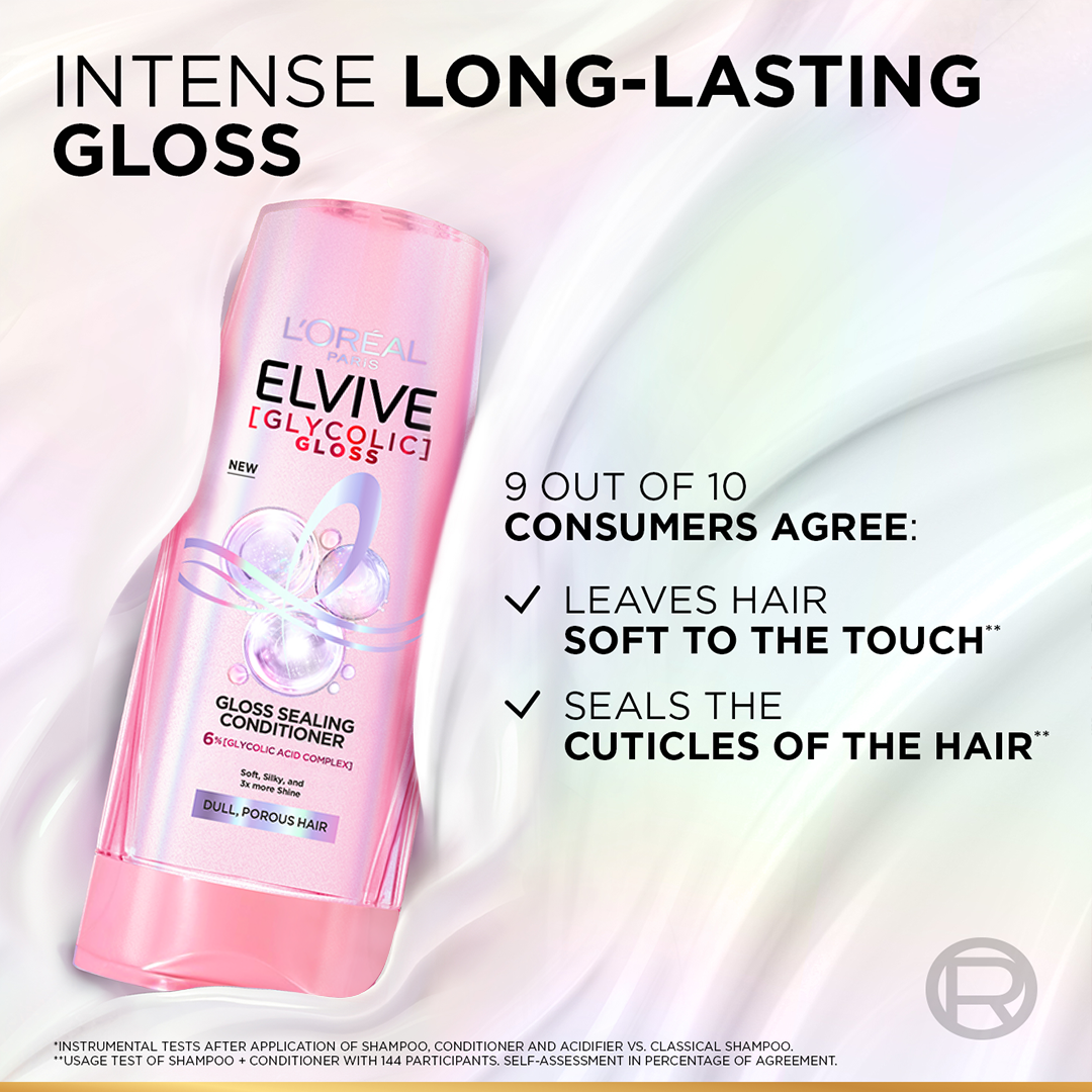 L'Oréal Paris Elvive Glycolic Gloss Conditioner - 175ml