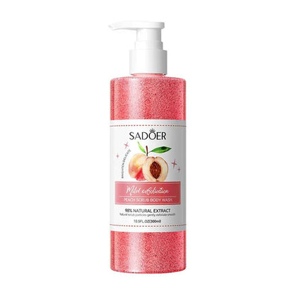 Sadoer Peach Scrub Body Wash 300Ml