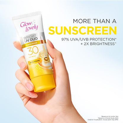 Glow & Lovely Bright UV Duo Sunscreen SPF 30 PA++ 25G