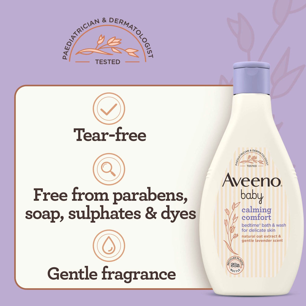 Aveeno Baby Calming Comfort Bedtime Bath & Wash 250Ml
