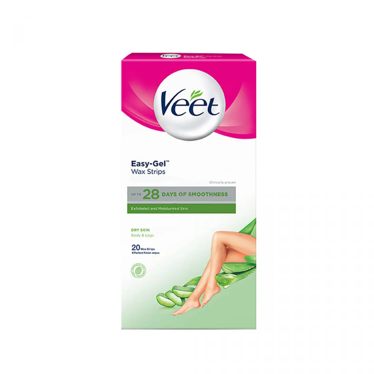Veet - Wax Strips with Aloe Vera for Dry Skin - 20's