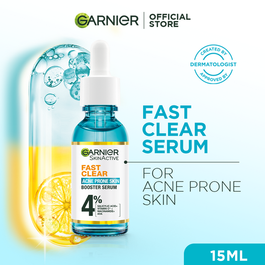Garnier Fast Clear Serum for Acne Prone Skin - 15ml