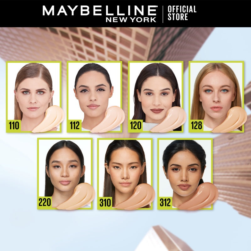 Maybelline Super Stay Liquid Foundation Makeup, Full Coverage, 110  Porcelain, 1 fl oz 