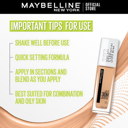Maybelline - SuperStay Full Coverage 30H Liquid Foundation - 312