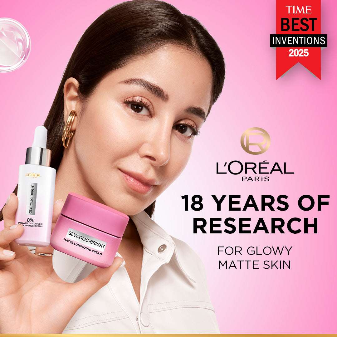 L'Oréal Paris - Glycolic Bright Matte Luminizing Cream With Melasyl - 30Ml
