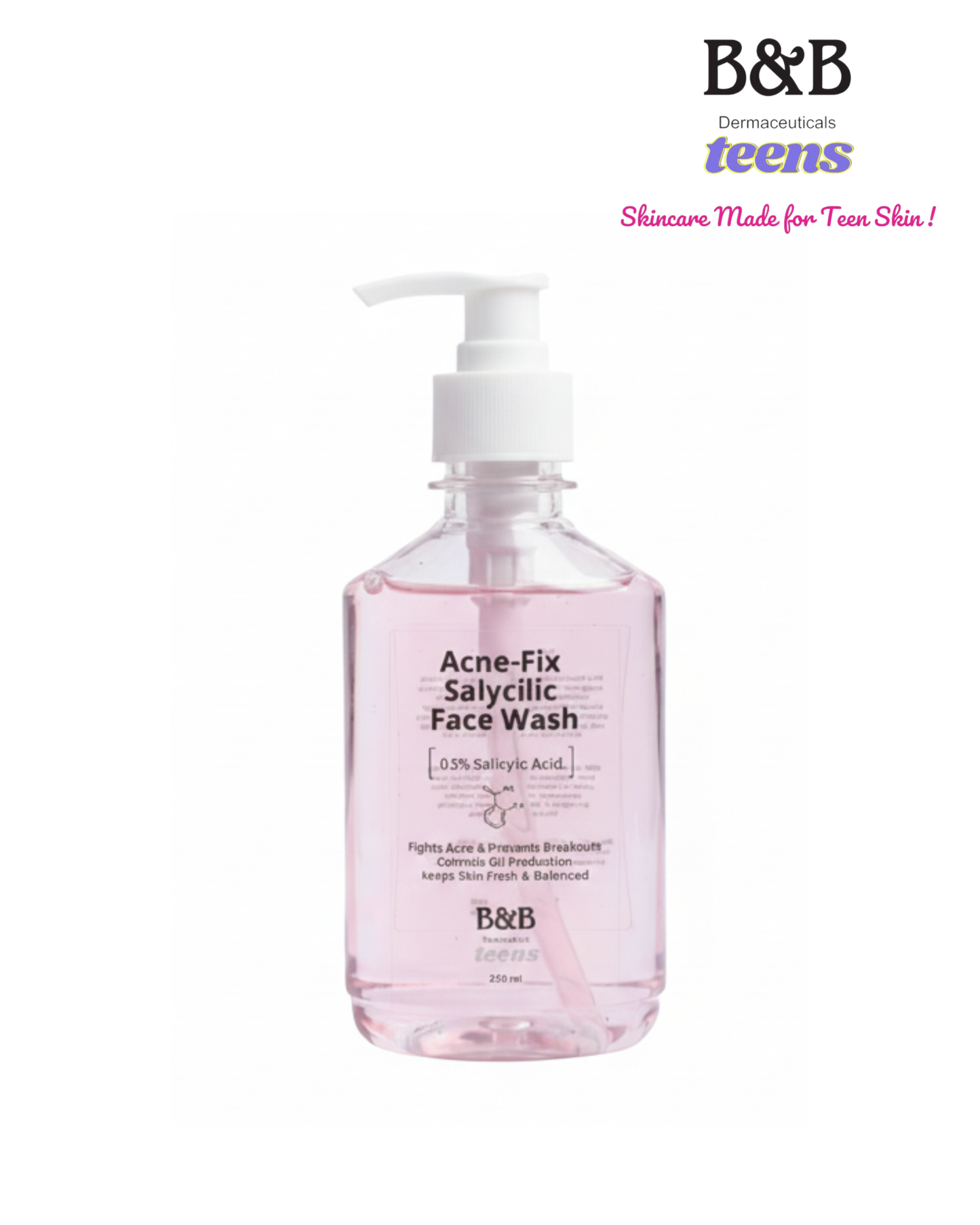 B&B Derma - Acne-Fix Salicylic Face Wash Teens