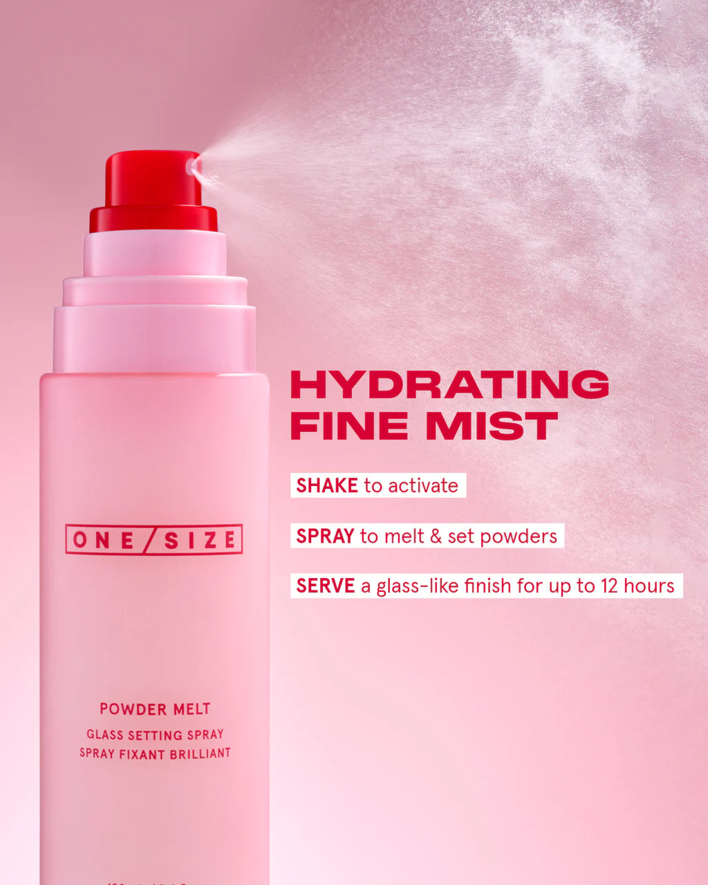 One Size Powder Melt Glass Setting Spray 100ml