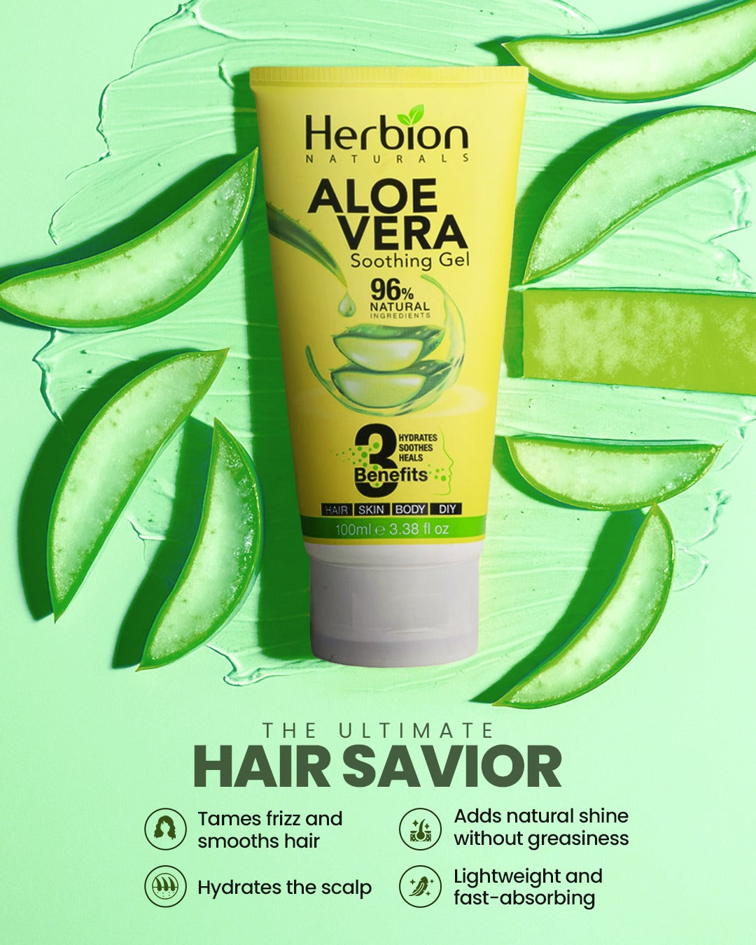 Herbion Naturals - Aloe Vera Soothing Gel - 100ml