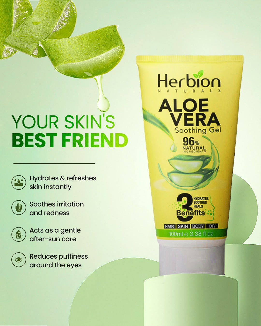 Herbion Naturals - Aloe Vera Soothing Gel - 100ml