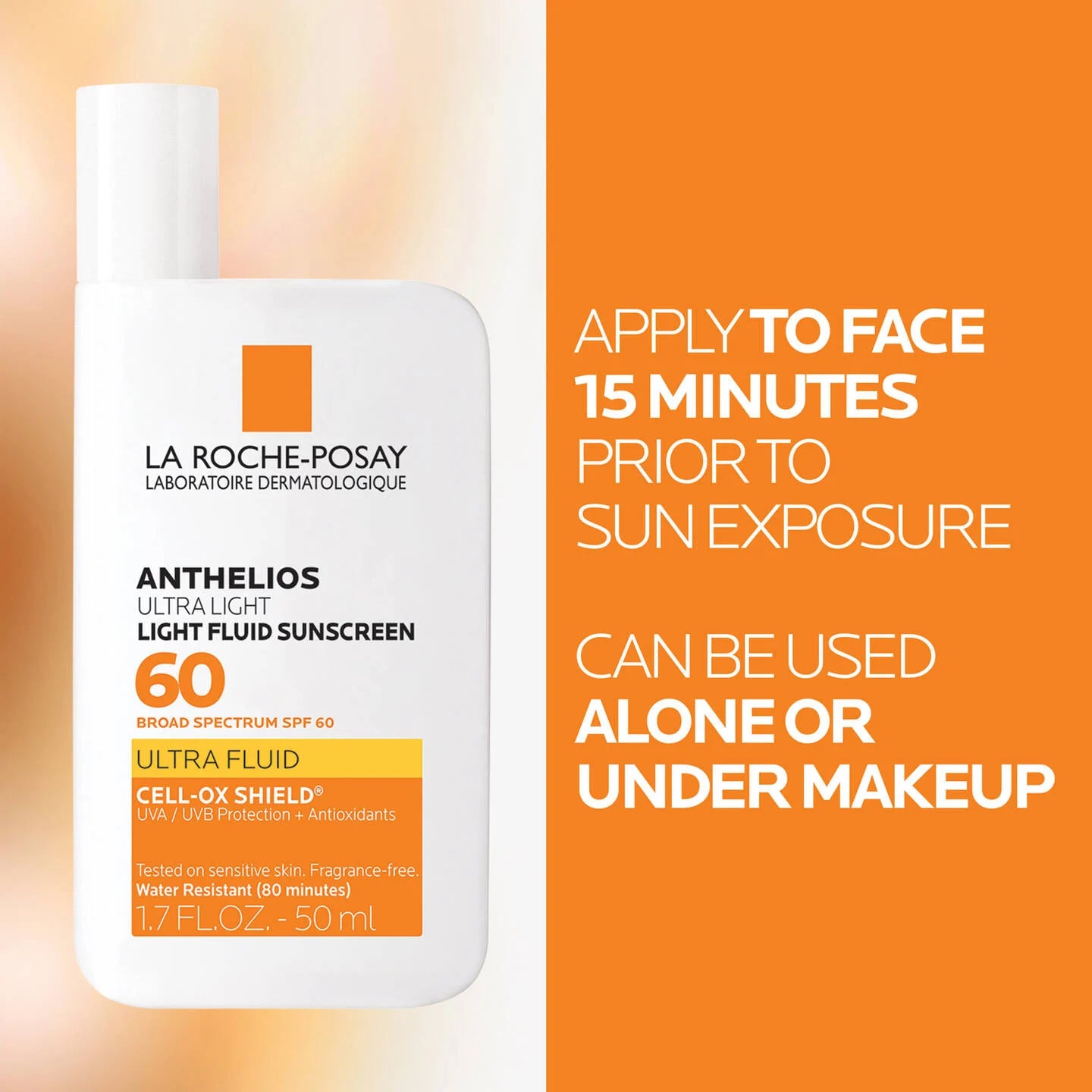 La Roche Posay Anthelios Ultra Light Fluid Sunscreen SPF 60 - 50ml