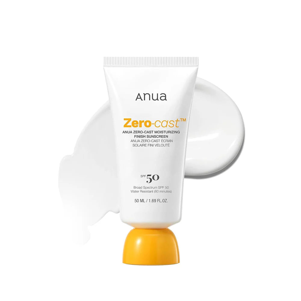 Anua - Zero Cast Moisturizing Finish Sunscreen SPF50+ - 50ml