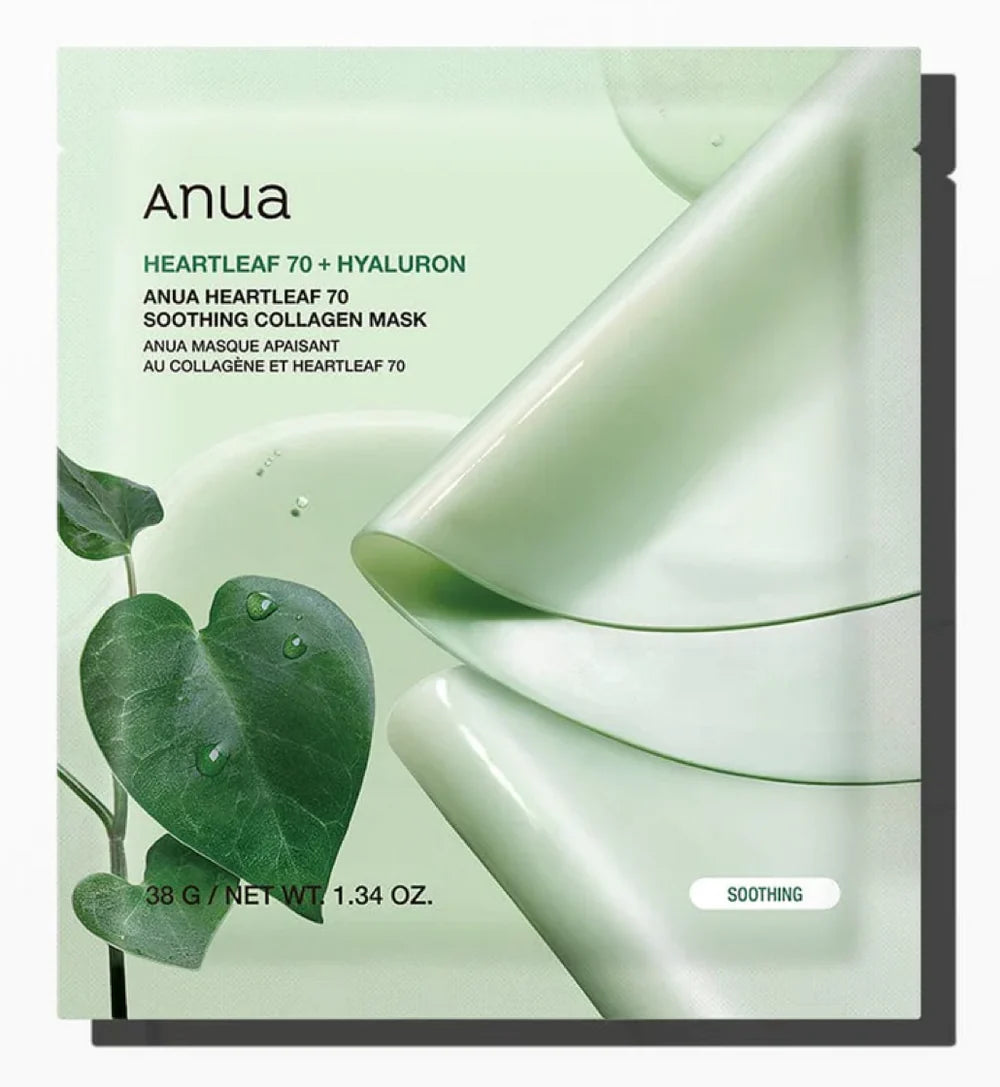 Anua - Heartleaf 70 Soothing Collagen Mask 38G / 1.34Oz