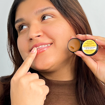 Texture of Lip Protection balm of AccuFix Cosmetics