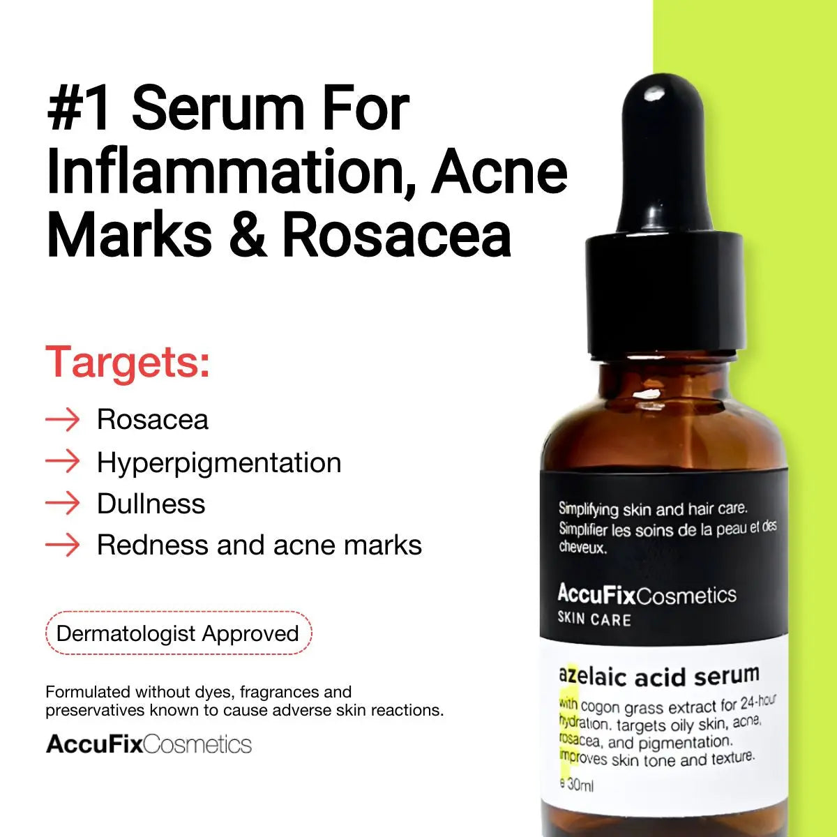 Benefits of Azelaic Acid Serum | AccuFix Cosmetics