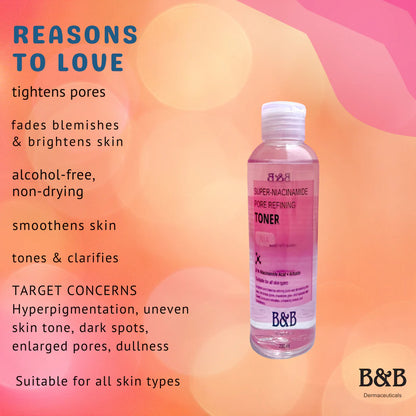 B&B Derma - Super-Niacinamide Pore Refining Toner