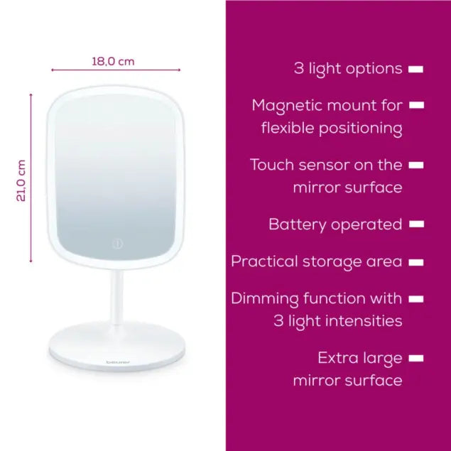 Beurer - Illuminated Cosmetics Mirror - BS 47