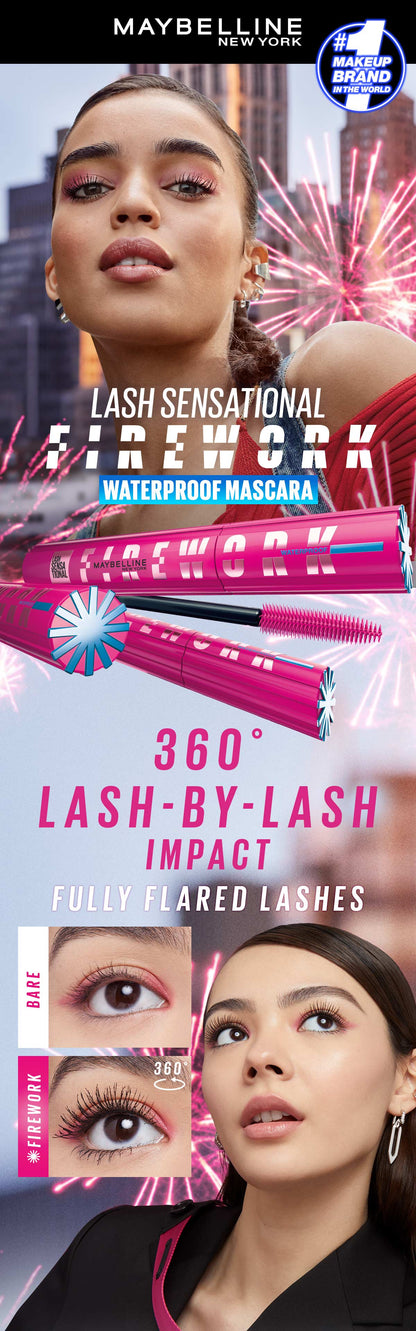 Maybelline New York Lash Sensational Firework waterproof mascara - a bold, lasting look
