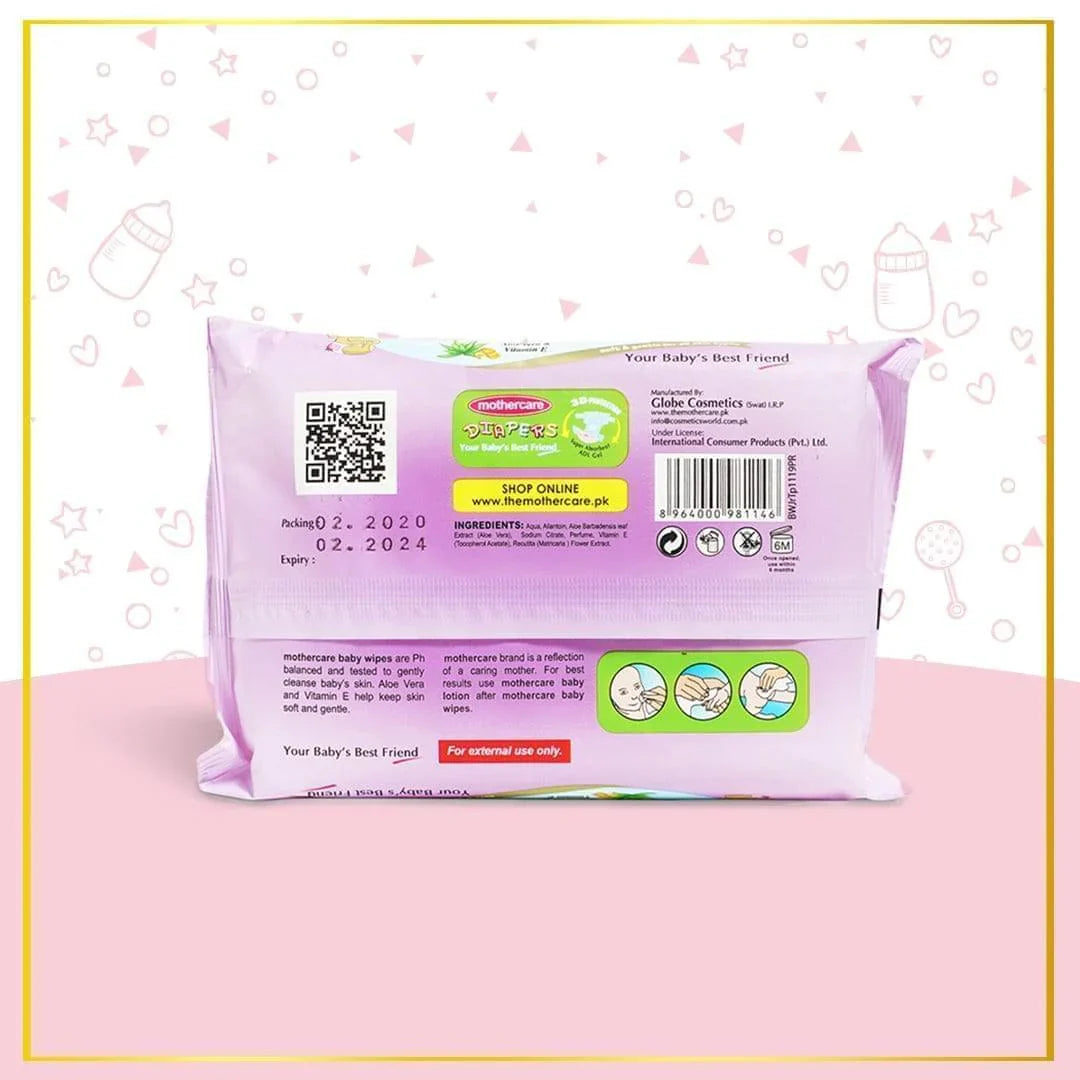 Mothercare - Baby Wipes Purse Pack - Purple