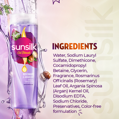 Sunsilk - Shampoo Oil Blends Rosemary & Argan Oil - 205ml