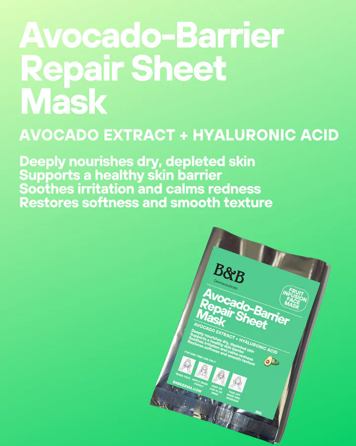 B&B Derma - Avocado-Barrier Repair Sheet Mask