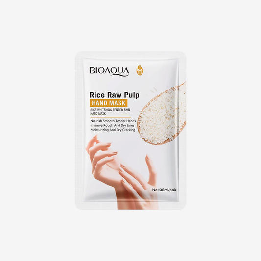 Bio Aqua Rice Raw Pulp Hand Mask 35G