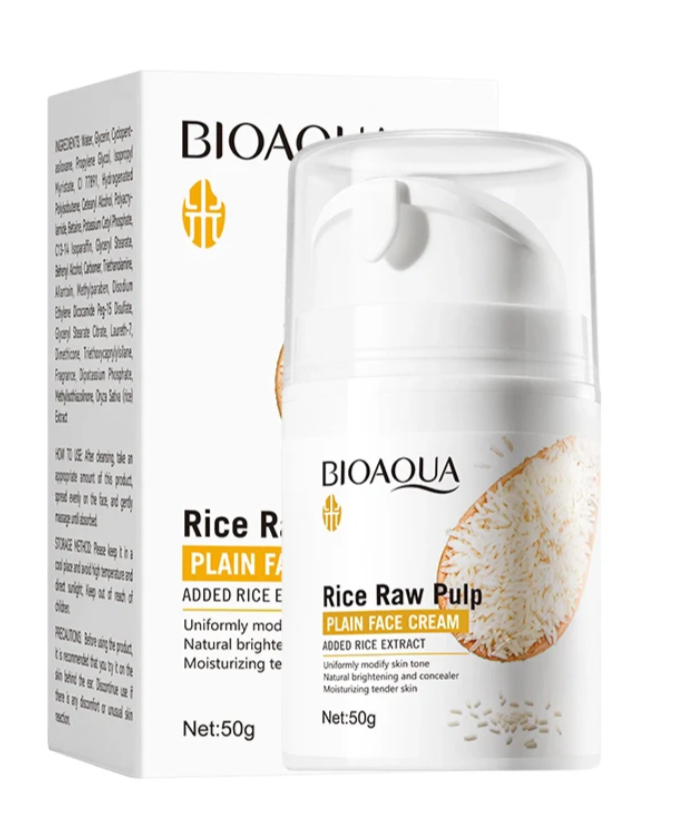 Bioaqua Rice Raw Pulp Plain Face Cream 50G