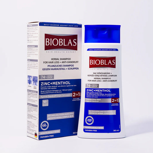 Bioblas Ahl Zinc+Menthol Shampoo 360Ml