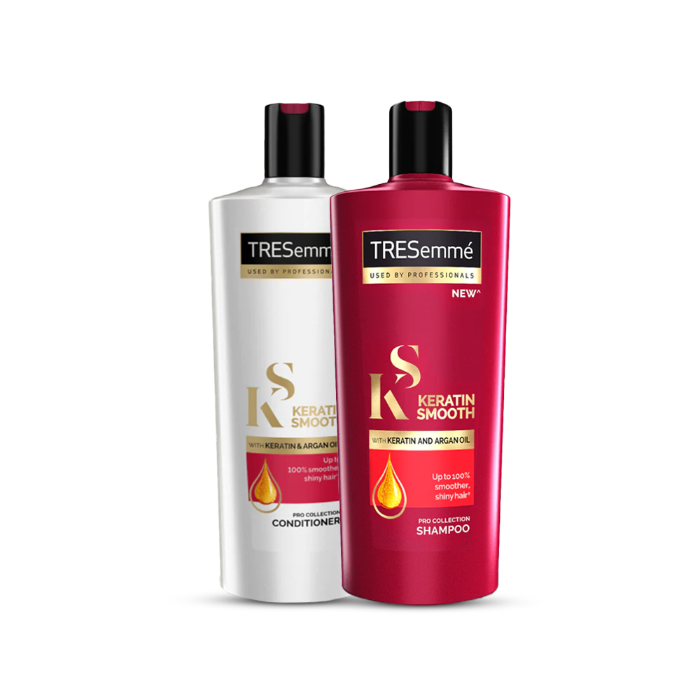 Bundle - Keratin Smooth & Straight Shampoo & Conditioner - 360Ml