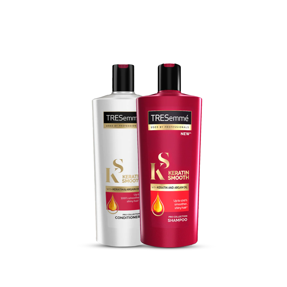 Bundle -  Keratin Smooth & Straight Shampoo & Conditioner 170Ml