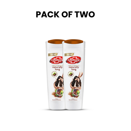 Bundle - Pack of 2 Lifebuoy Naturally Long Amla Reetha & Shikakai Strength Shampoo 175Ml