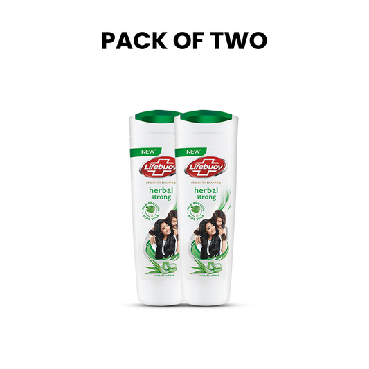 Bundle - Pack of 2 Lifebuoy Herbal Strong Shampoo 175Ml