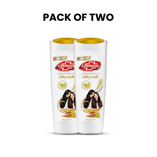 Bundle - Pack of 2 Lifebuoy Shampoo Soft & Silky - 370Ml