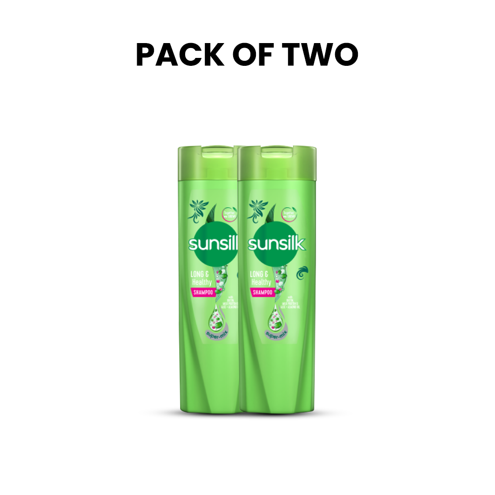 Bundle - Pack of 2 Sunsilk Long & Healthy Shampoo 185Ml