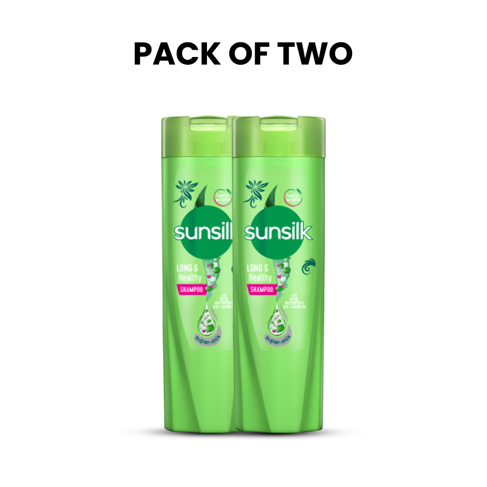 Bundle - Pack of 2 Sunsilk Shampoo Long & Healthy - 360Ml