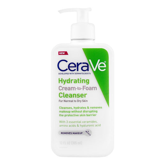 Cerave Hydrating Cream To Foam Cleanser 12Oz/355Ml