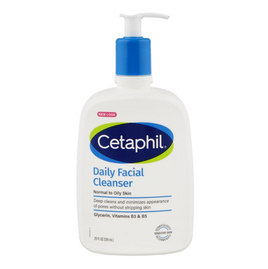 Cetaphil Daily Facial Cleanser Normal To Oily Skin 20Oz/591Ml