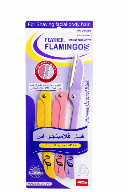 Feather Flamingos - Facial Razor 3's (Imported)