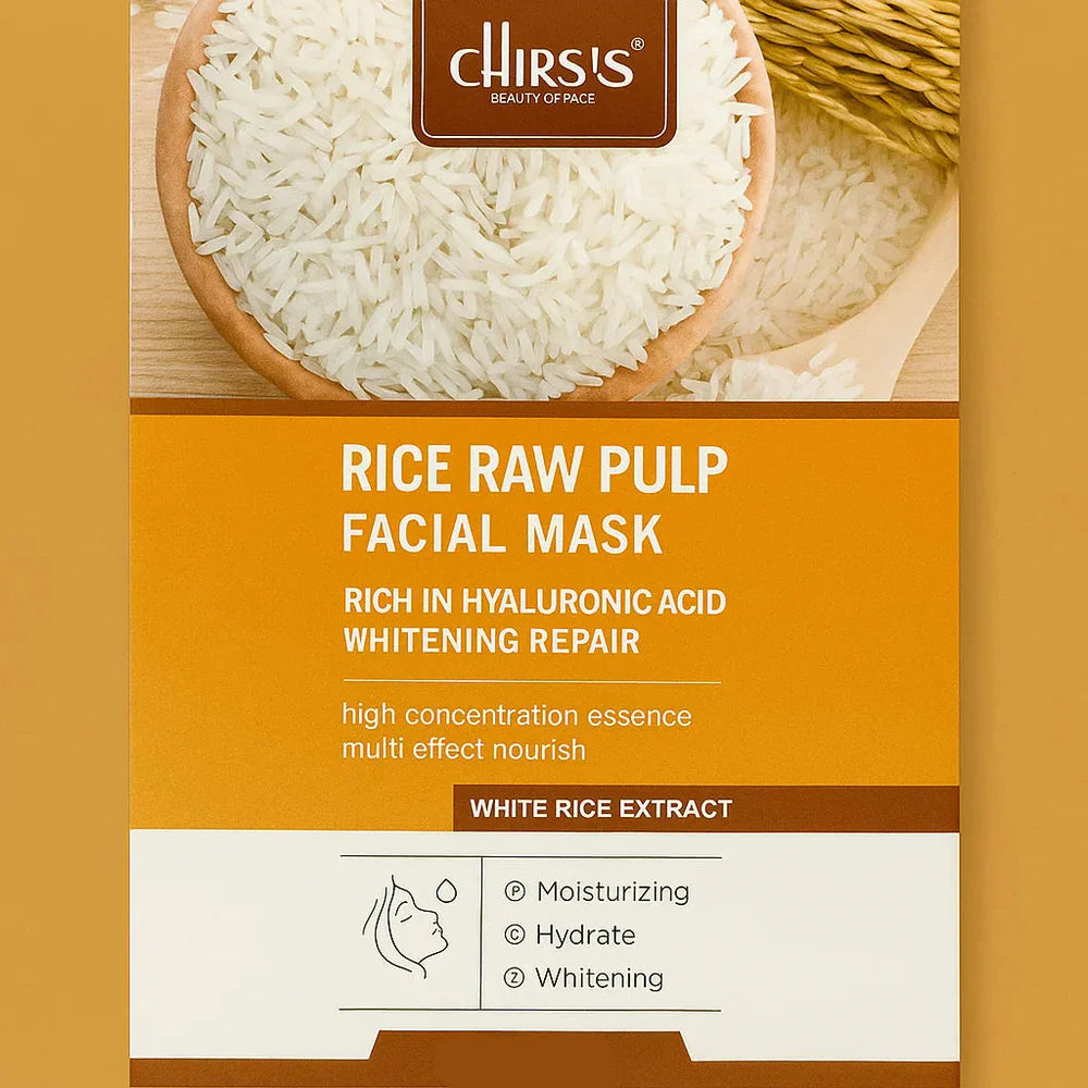 Chirs's - Rice Raw Pulp Hydrate Facial Mask - 25ml