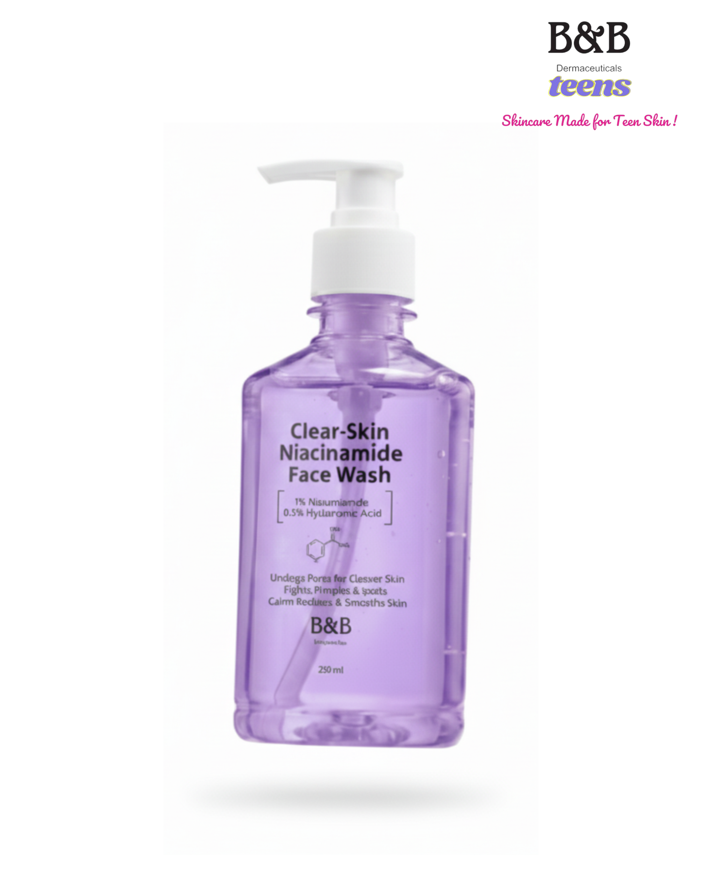 B&B Derma - Clear-Skin Niacinamide Face Wash Teens