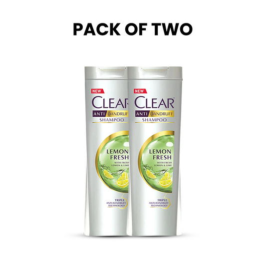 Bundle - Pack of 2 Clear Shampoo Lemon Fresh - 380Ml