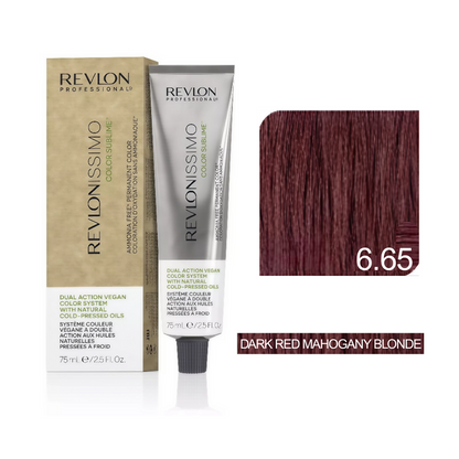 Revlon Professional - Color Sublime Ammonia Free Hair Color Cream Permanent Hair Color, for Salon & Home Use Rich Shades for Grey Coverage & Vibrant Hair Color 75ml