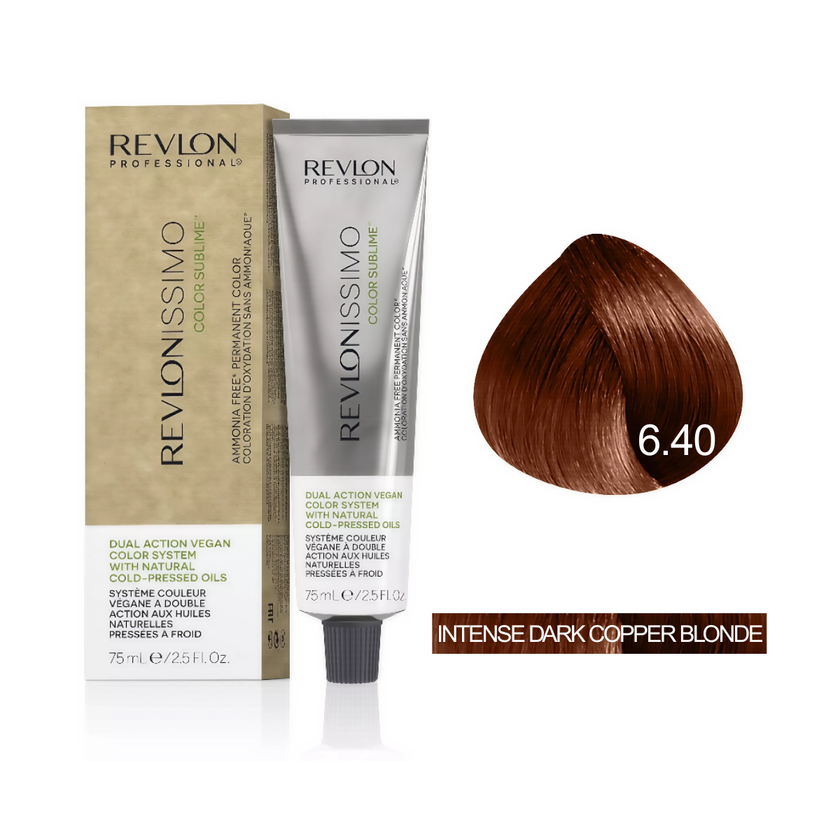 Revlon Professional - Color Sublime Ammonia Free Hair Color Cream Permanent Hair Color, for Salon & Home Use Rich Shades for Grey Coverage & Vibrant Hair Color 75ml