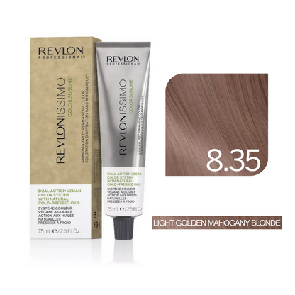 Revlon Professional - Color Sublime Ammonia Free Hair Color Cream Permanent Hair Color, for Salon & Home Use Rich Shades for Grey Coverage & Vibrant Hair Color 75ml